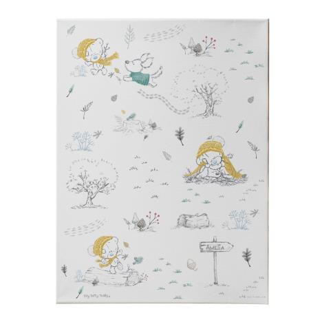 Personalised Tiny Tatty Teddy Autumn Leaves Canvas £14.99